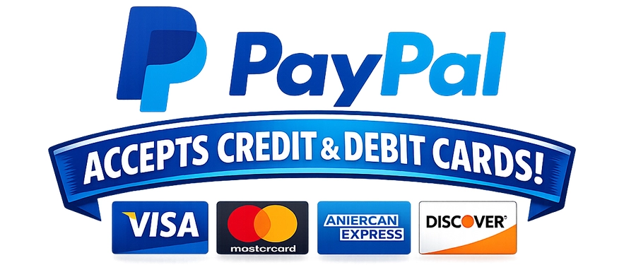 Best Catfish Bait accepts all debit and credit cards with PayPal